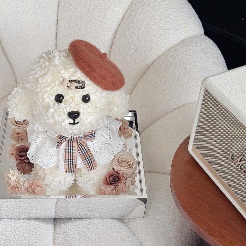 Beret Puppy Preserved Flower Beret Puppy Preserved Flower