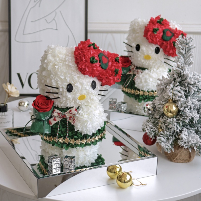 Hello Kitty Carnation Preserved Flower Hello Kitty Carnation Preserved Flower