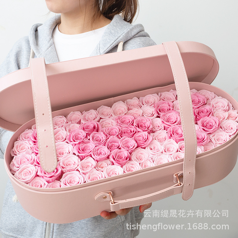 Leather Rose Preserved Flower Gift Box Leather Rose Preserved Flower Gift Box