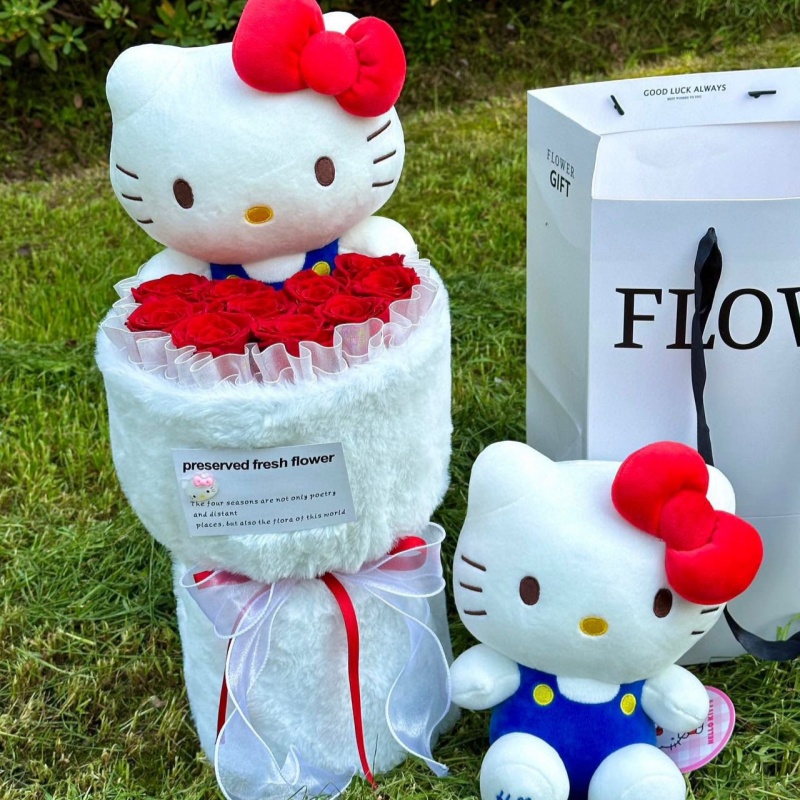 Doll Bouquet Preserved Flower Doll Bouquet Preserved Flower