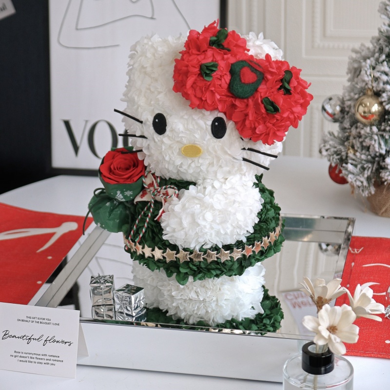 Hello Kitty Carnation Preserved Flower Hello Kitty Carnation Preserved Flower