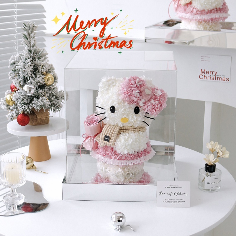 Hello Kitty Carnation Preserved Flower Hello Kitty Carnation Preserved Flower