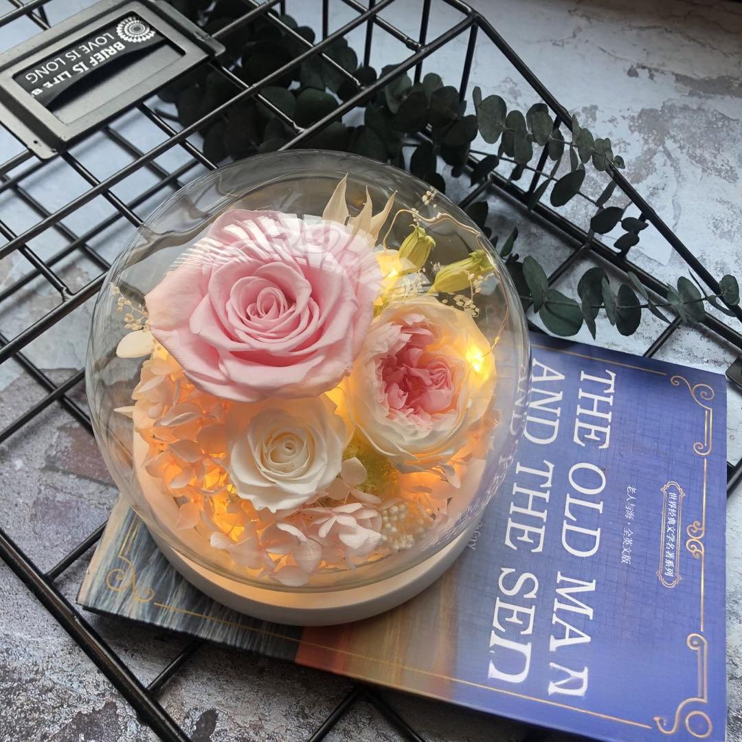 Preserved Flower Glass Cover Flower Box (1) Preserved Flower Glass Cover Flower Box (1)
