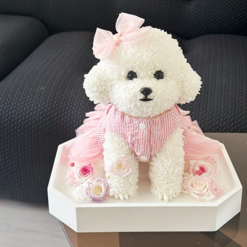 Cat And Dog Shaped Preserved Flower Cat And Dog Shaped Preserved Flower