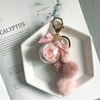 Cute Eternal Flower Car Keychain Bag Pendant Accessories Fur Sable Ball