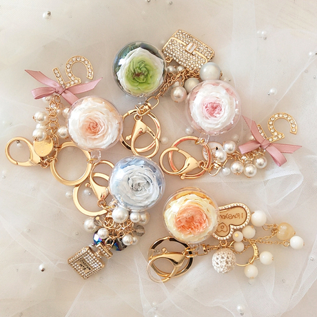 Girl's Heart Eternal Flower Keychain For Girlfriend And Best Friends Holiday Gifts