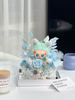 New Cute Labubu Garden Acrylic Eternal Flower Doll Gift Box Decoration Labubu Doll Valentine's Day Gift Finished Product