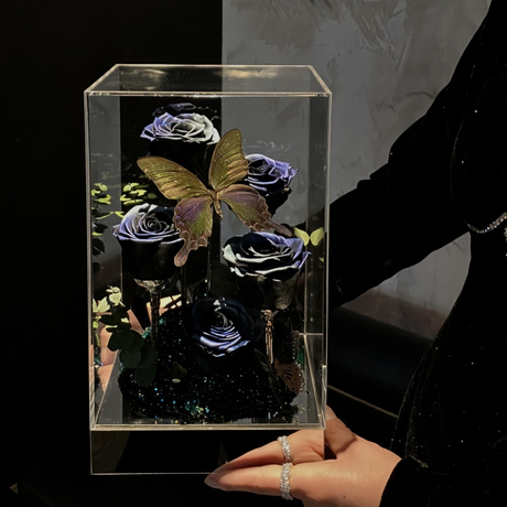 Butterfly Rose Landscape Preserved Flower