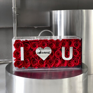 Rectangular Handheld Rose Preserved Flower
