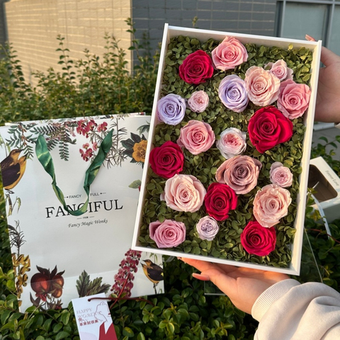 Rose Photo Frame Preserved Flower