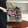Bear Doll Handbag Rose Preserved Flower