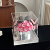 Bow Rose Hug Bucket Preserved Flower