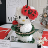 Christmas Kitty Shaped Preserved Flower