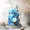 Carnation Rose Glass Cover Preserved Flower Ornaments
