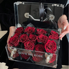 Valentine's Day Transparent Acrylic Luggage Rose Eternal Flower Girlfriend Best Friend Birthday Confession Gift