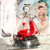 Angel's Wings Glass Cover DIY Eternal Rose Valentine's Day Christmas Decoration Birthday Gift Home Decor