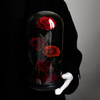 4 Roses Preserved Flower Glass Cover Flower Box