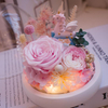 Unicorn Luminous Ball Glass Cover Preserved Flower