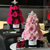 Christmas Tree Shaped Eternal Flower Gift Box with Lights for Children Friends Lovers And Best Friends