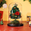 Christmas Eve Glass Cover Eternal True Flower Hydrangea Christmas Tree Gift Box for Boyfriend And Girlfriend
