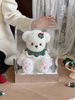 Christmas Eternal Hydrangea Flower Lily Bear Doll Gift Box for Girl Friends And Best Friends