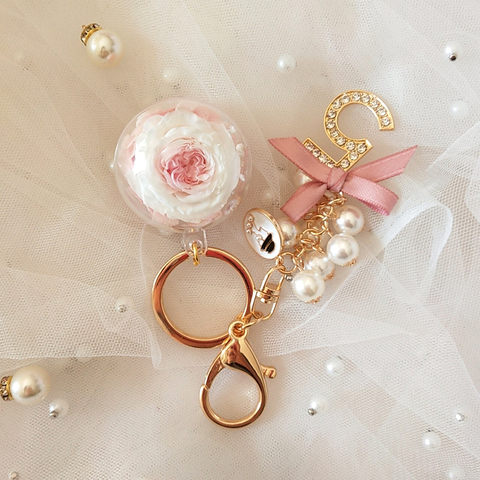 Girl's Heart Eternal Flower Keychain For Girlfriend And Best Friends Holiday Gifts