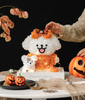 Internet Celebrity Eternal Flower Line Dog Big Eared Dog Halloween Gift Eternal Hydrangea Doll Dog Acrylic Ornament