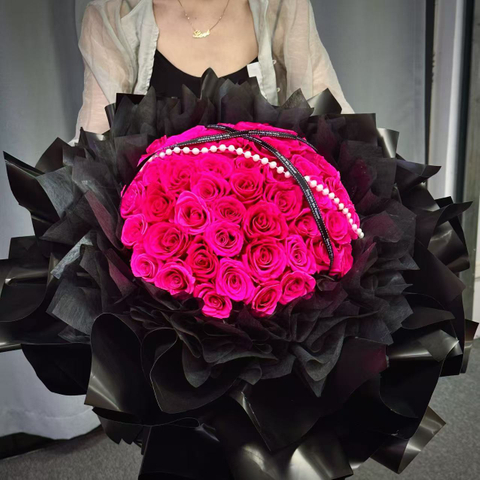 Freud 52 Roses Preserved Flower Bouquet