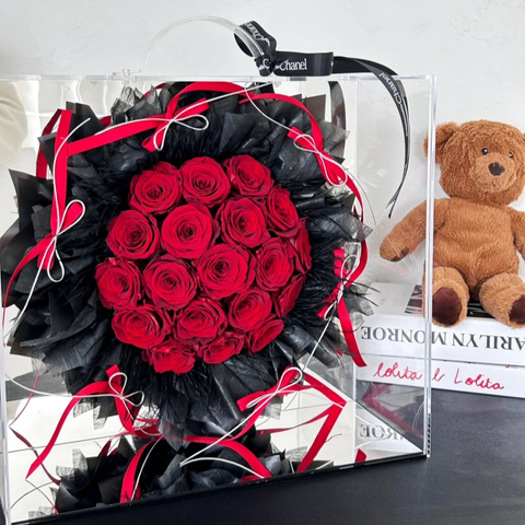 Acrylic Rose Bouquet Preserved Flower