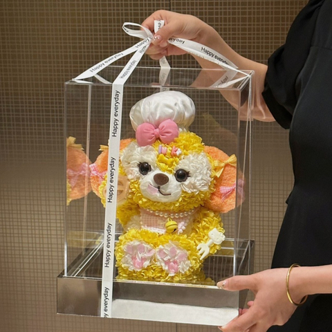 Yellow Puppy Acrylic Preserved Flower