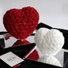 Three-Dimensional Heart Shaped Acrylic Preserved Flower