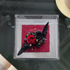 Two Roses Small Square Box Preserved Flower