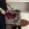Bear Doll Handbag Rose Preserved Flower