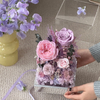 Small Square Box Rose Bouquet Preserved Flowers