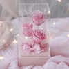 Eternal Love Flower Acrylic Gift Box Decoration Real Rose Valentine's Day Confession Gift for Girlfriend Anniversary Christmas