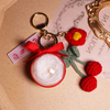 New Eternal Flower Keychain Pendant Hand Woven Persimmon Peanut Accessories
