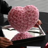 Three-Dimensional Heart Shaped Acrylic Preserved Flower