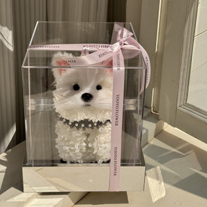 West Highland White Terrier Puppy Preserved Flower