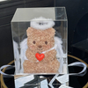 Angel Little Love Heart Bear Preserved Flower