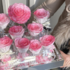 Nine Gradient Roses Acrylic Preserved Flower