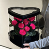 Heart Acrylic Box Rose Preserved Flower