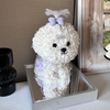 White Puppy Shape Preserved Flower