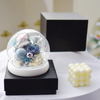 Christmas Ball Glass Dome Preserved Flower