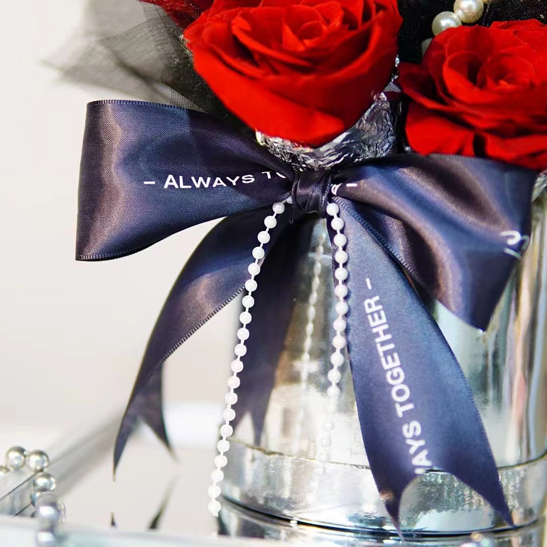 Roses Hug Bucket Preserved Flower