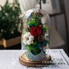 Glass Cover Preserved Flower Ornaments