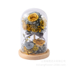 Rose Preserved Flower Glass Cover Ornament