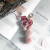 Cute Eternal Flower Car Keychain Bag Pendant Accessories Fur Sable Ball