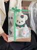 Christmas Eternal Hydrangea Flower Lily Bear Doll Gift Box for Girl Friends And Best Friends