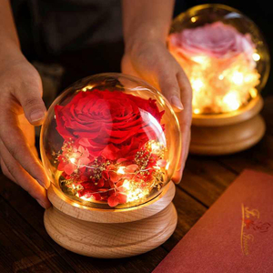 New Rose Eternal Flower Music Box Clockwork Music Box Bluetooth Speaker Valentine's Day Gift