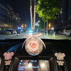 Eternal Flower Ball Rose Gift Keychain High-end Goddess Style Car Pendant